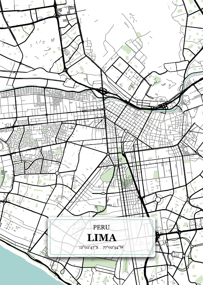 Lima Peru City Map