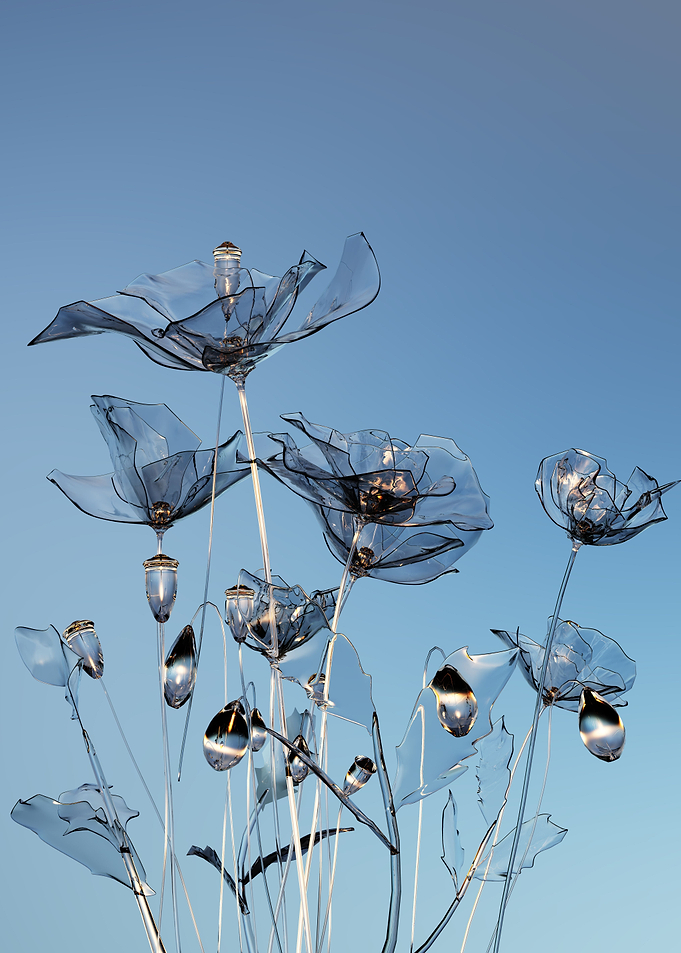 Glass poppies