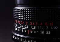 Old vintage lens scales