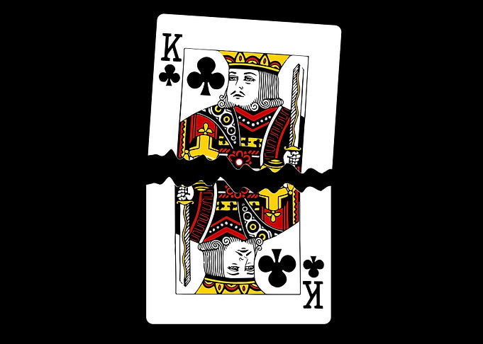 Torn Playing Card