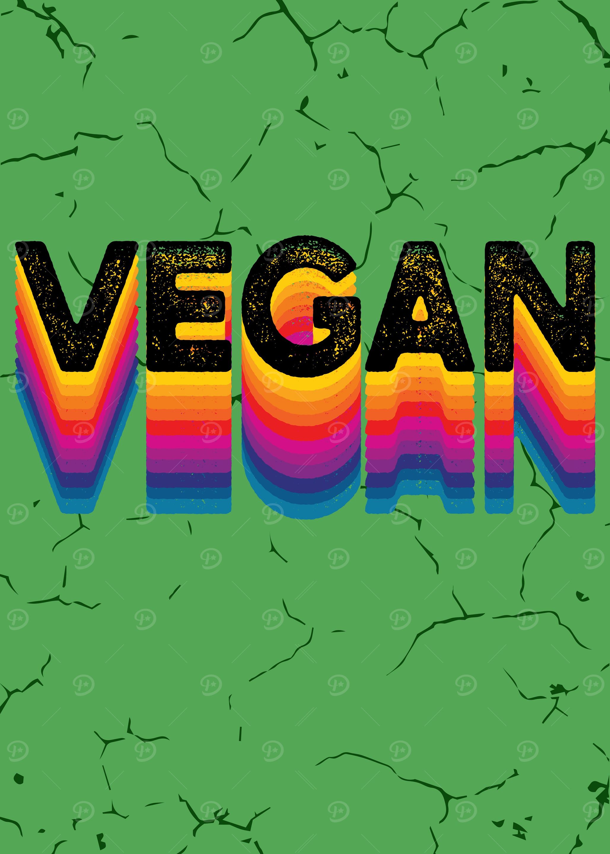 VEGAN VINTAGE POSTER