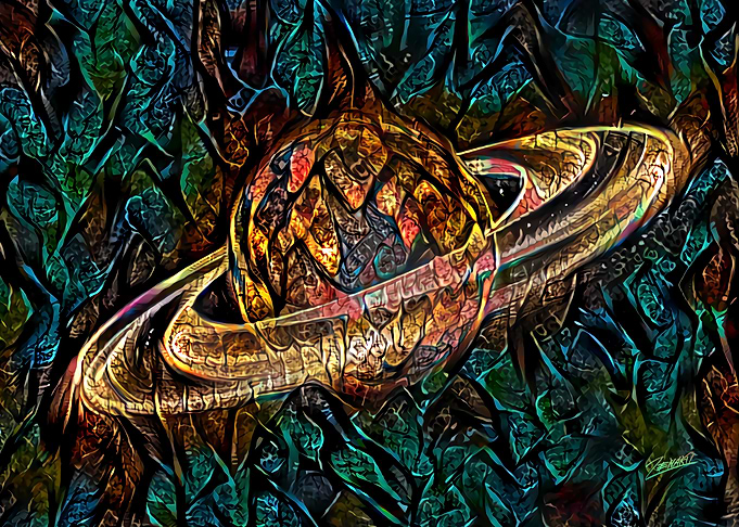 Saturn Spiral Universe Art