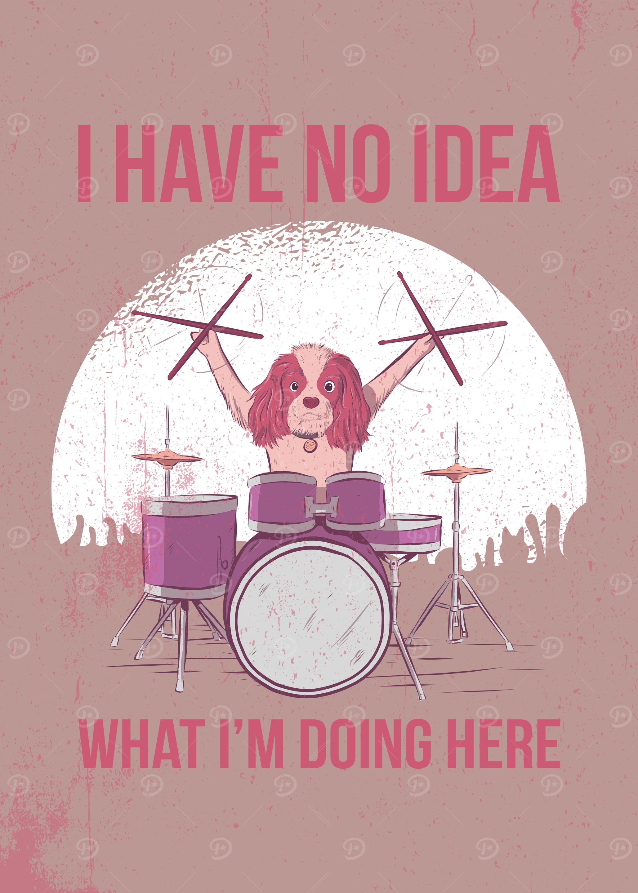 FUNNY DRUM DOG