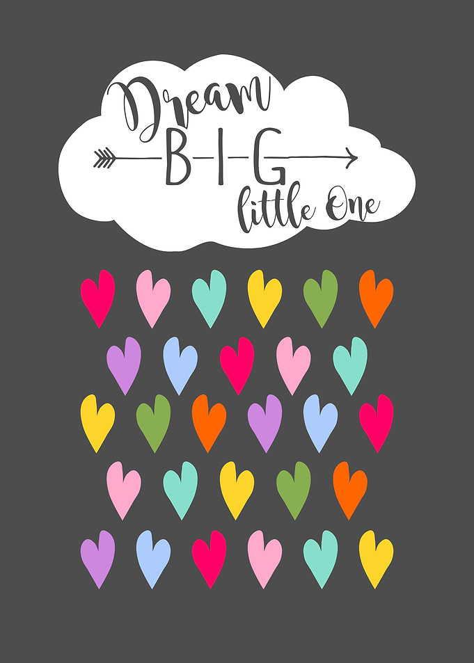 Dream big rain cloud