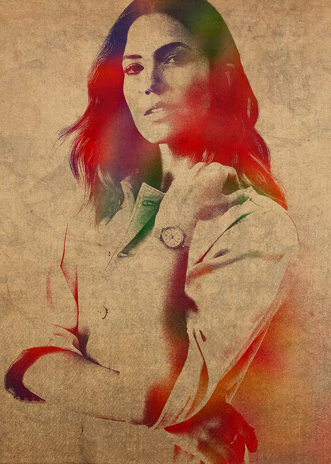 Mandy Moore Watercolor Art