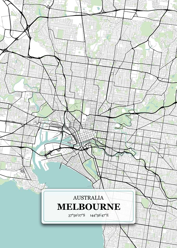 Melbourne City Map