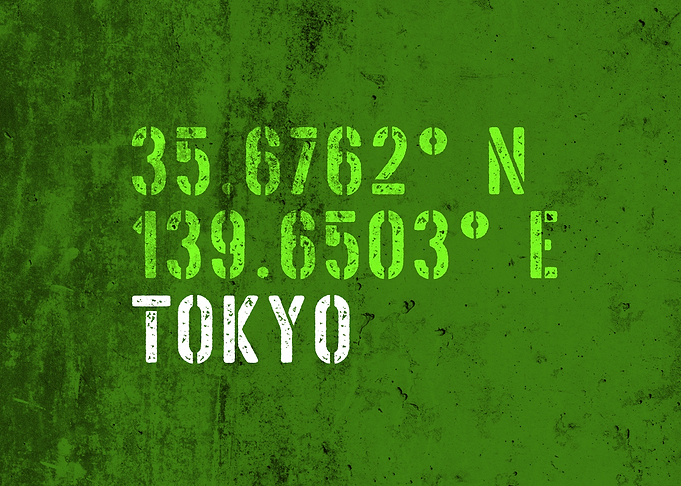 Tokyo City Coordinates Art