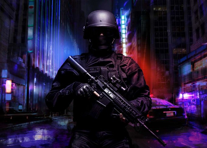 Spec ops police officer