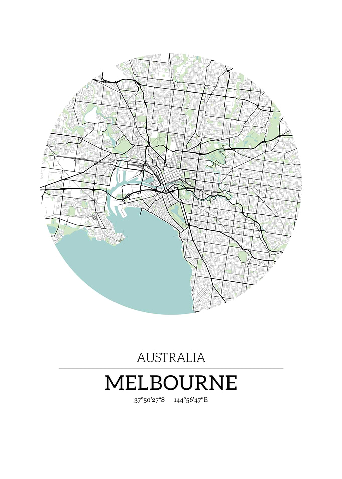 Melbourne City Map