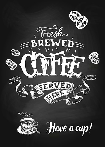 Coffee blackboard