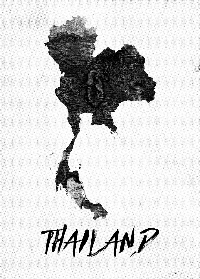 Thailand Grunge Map 2
