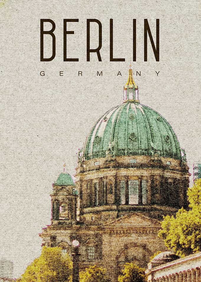 Berlin Vintage poster