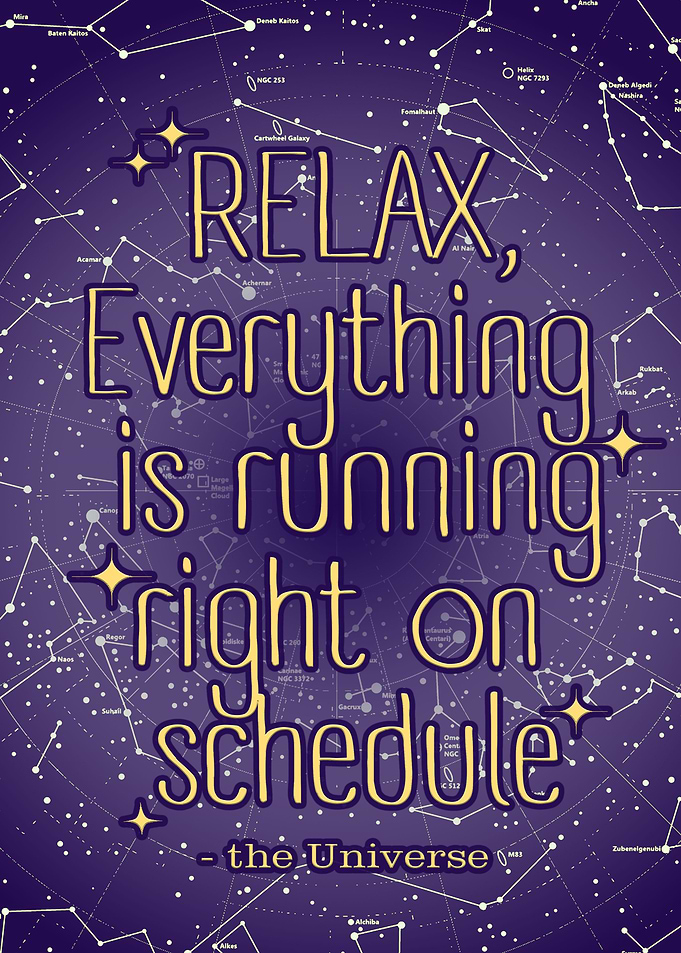Relax Funny Cosmos Poster