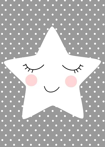 smily happy star grey