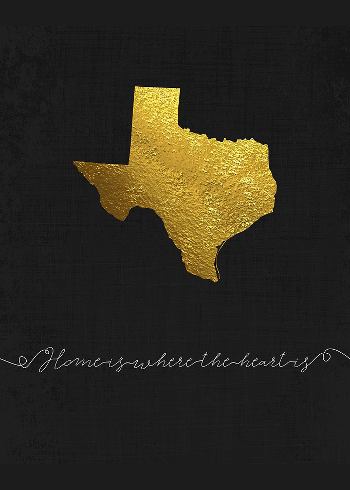 Texas home sweet home map