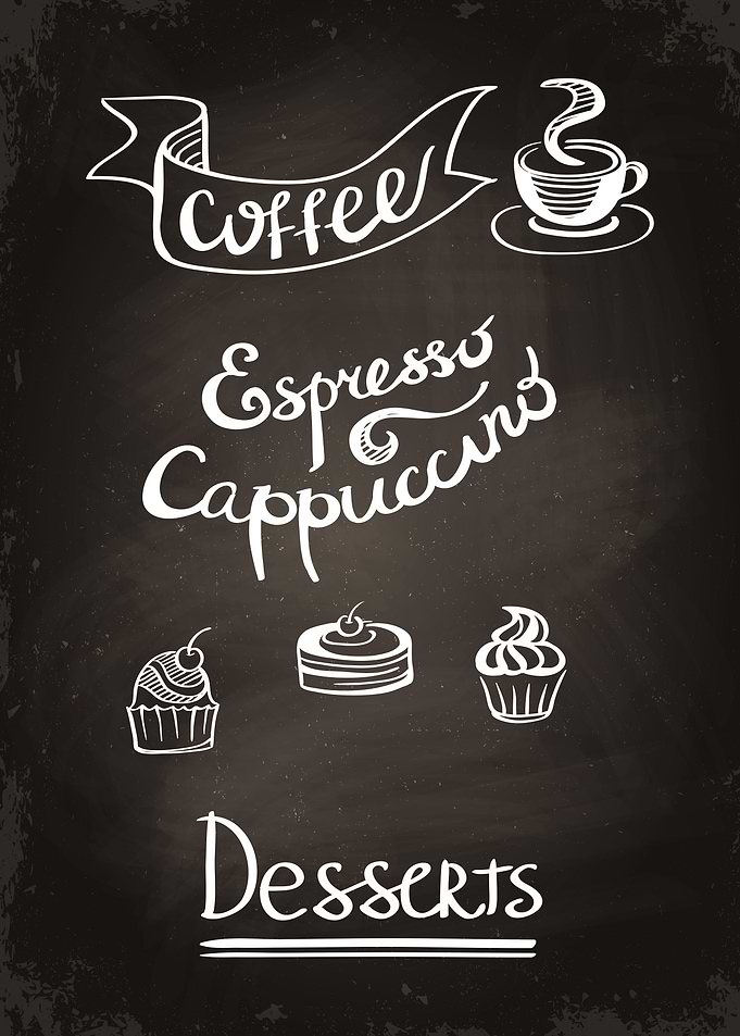 Coffee blackboard