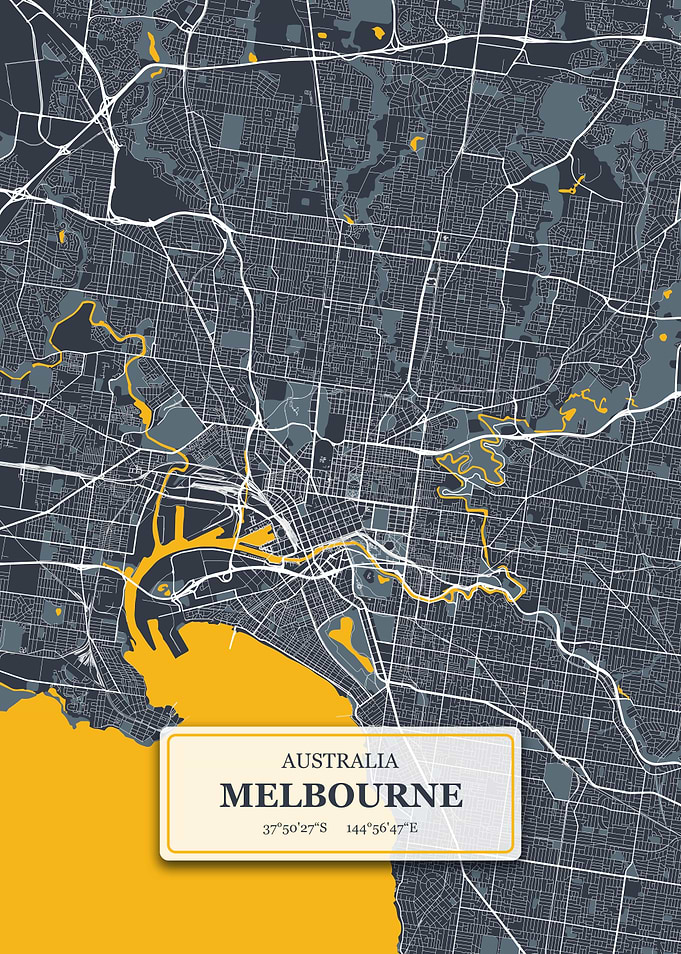 Melbourne City Map