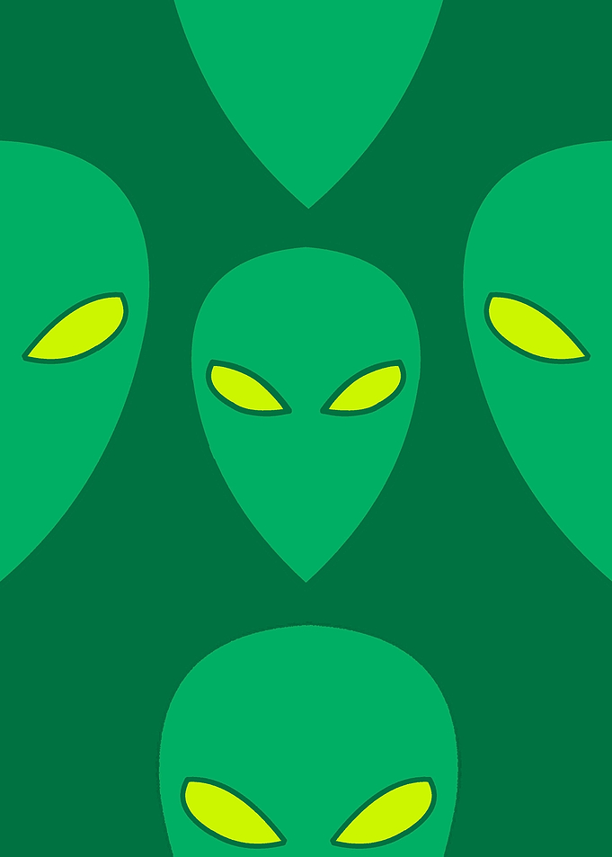 minimalist alien