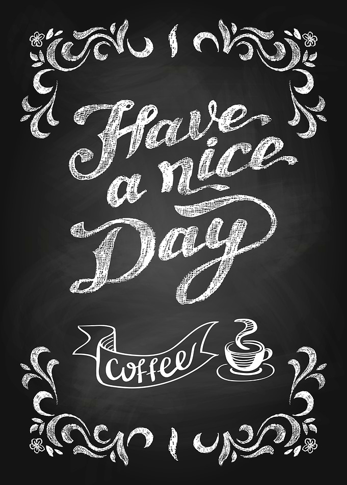Coffee blackboard