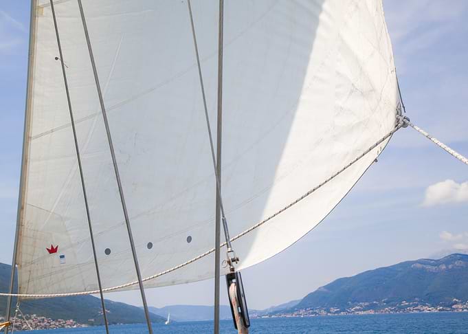 White sail