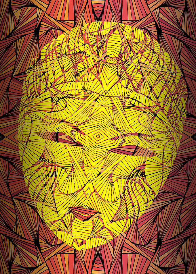 Beauty Face in Yellow