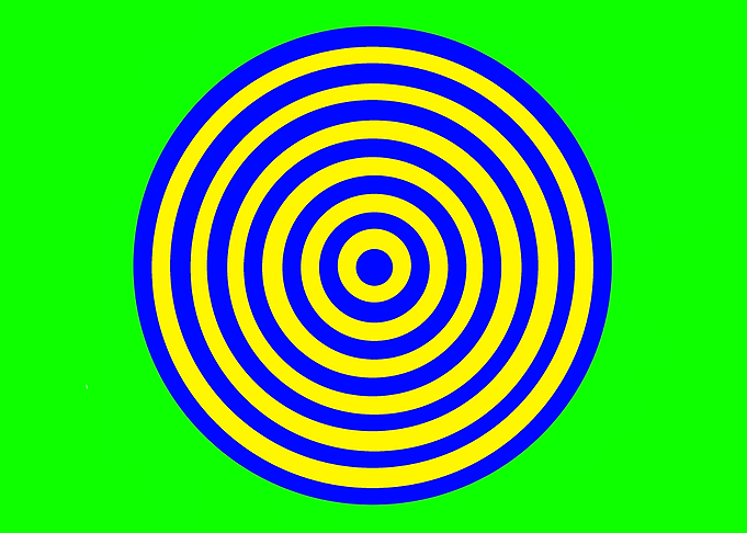 Blue and Yellow Circles