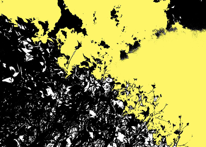 Yellow abstract flat