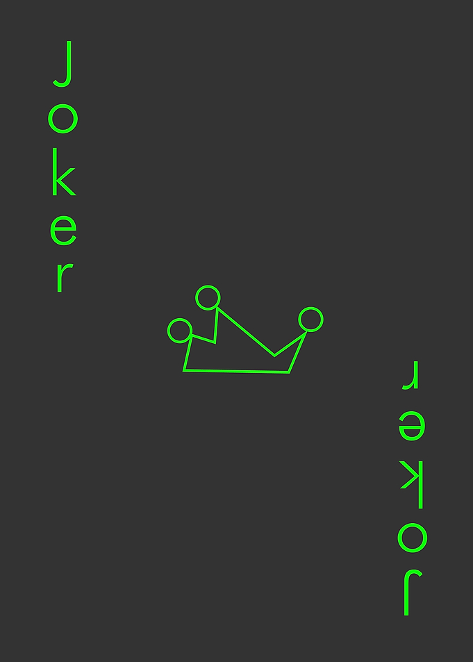 Carta JOKER minimalista