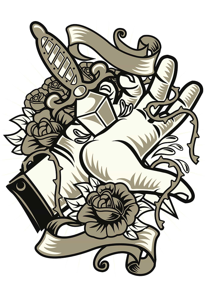 Stabbed Hand
