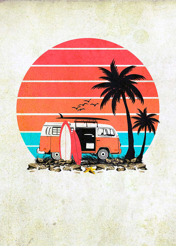 Vintage Beach Van Life