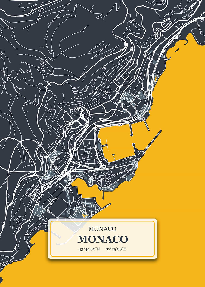 Monaco City Map