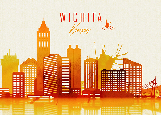 Wichita Kansas Skyline