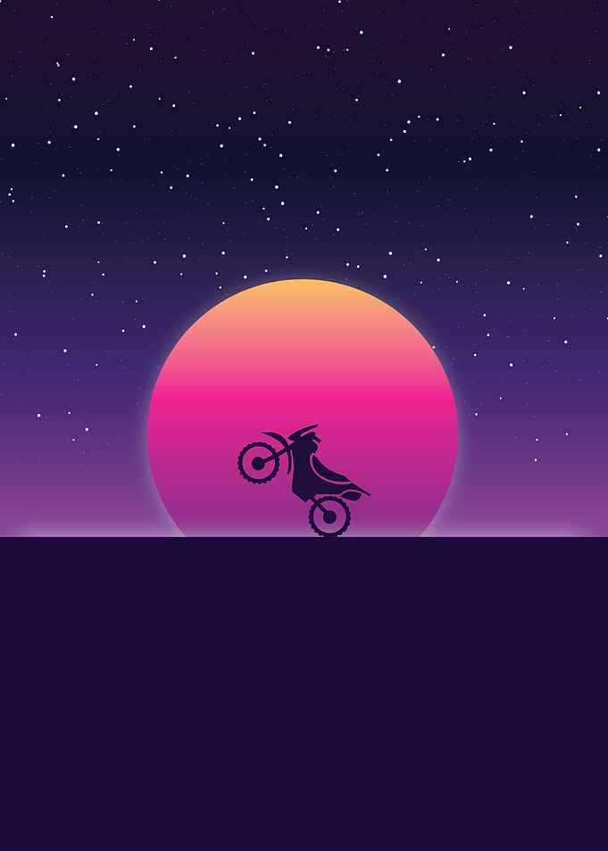Retro 80s Mountain Bike