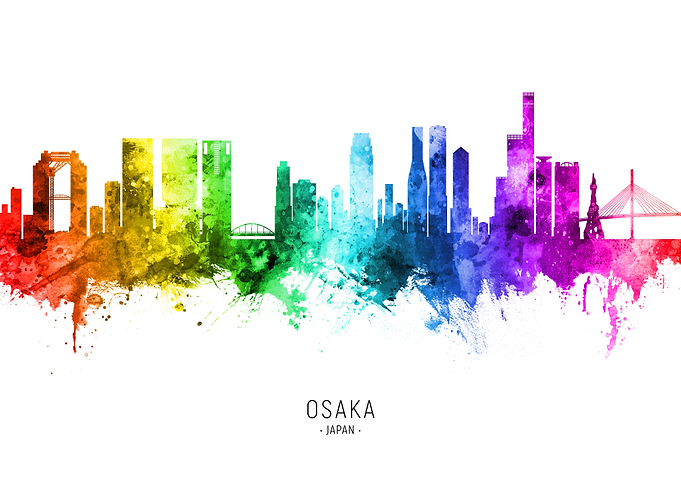 Osaka Skyline Japan