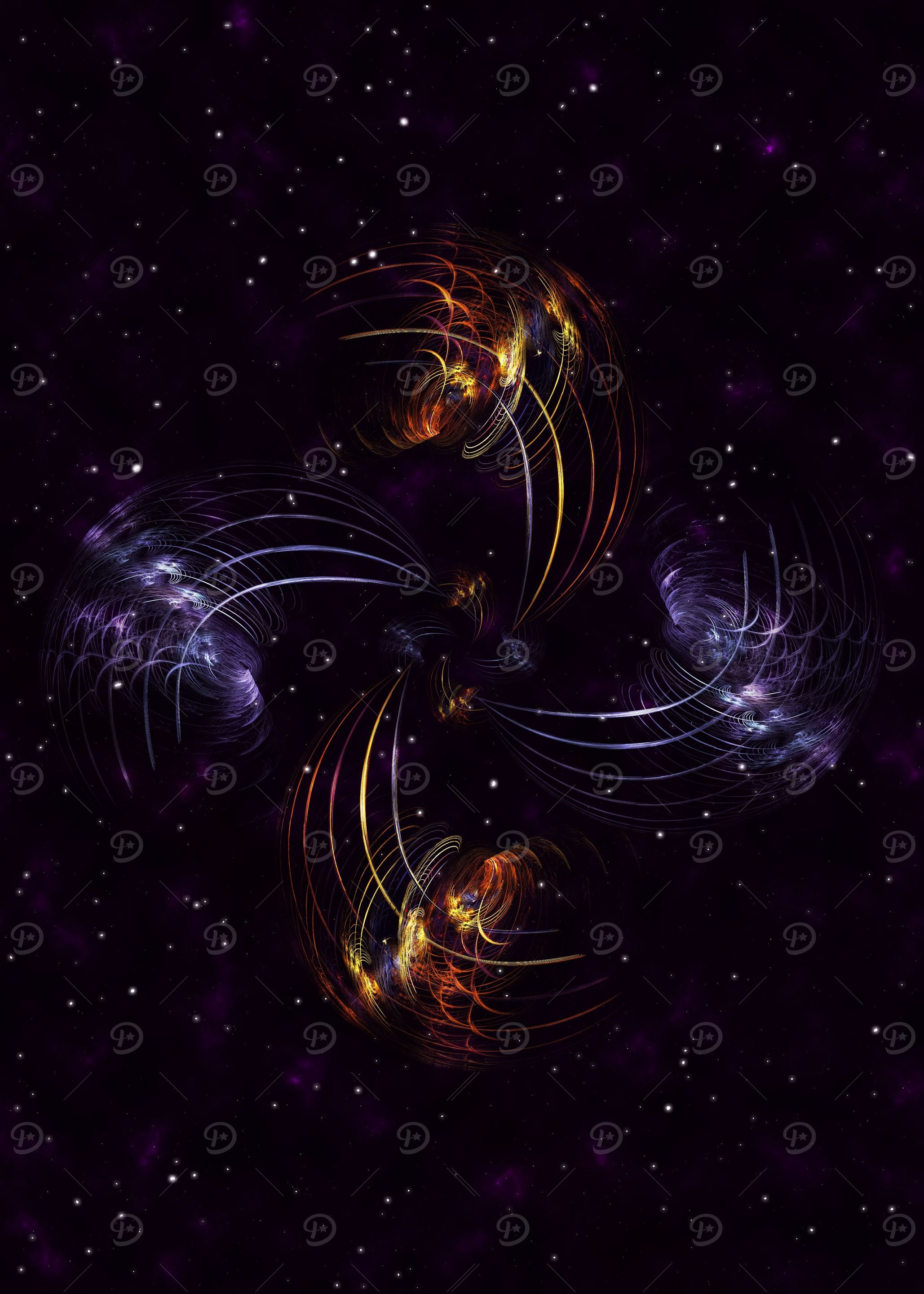 Colourful vortex