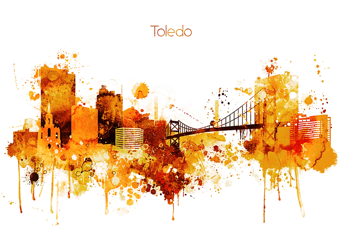 Toledo Ohio Skyline