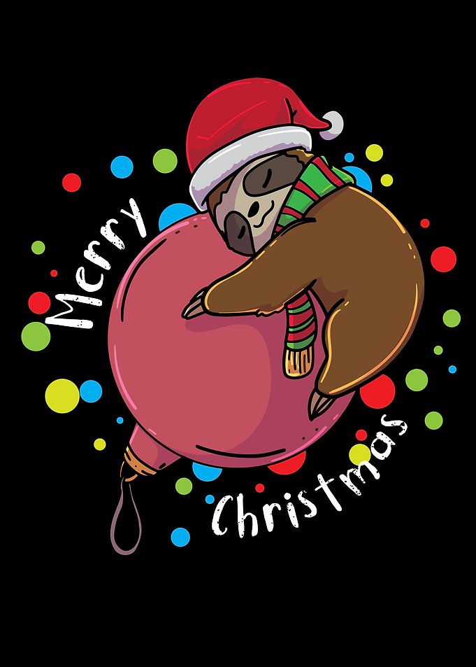 Merry Christmas Sloth