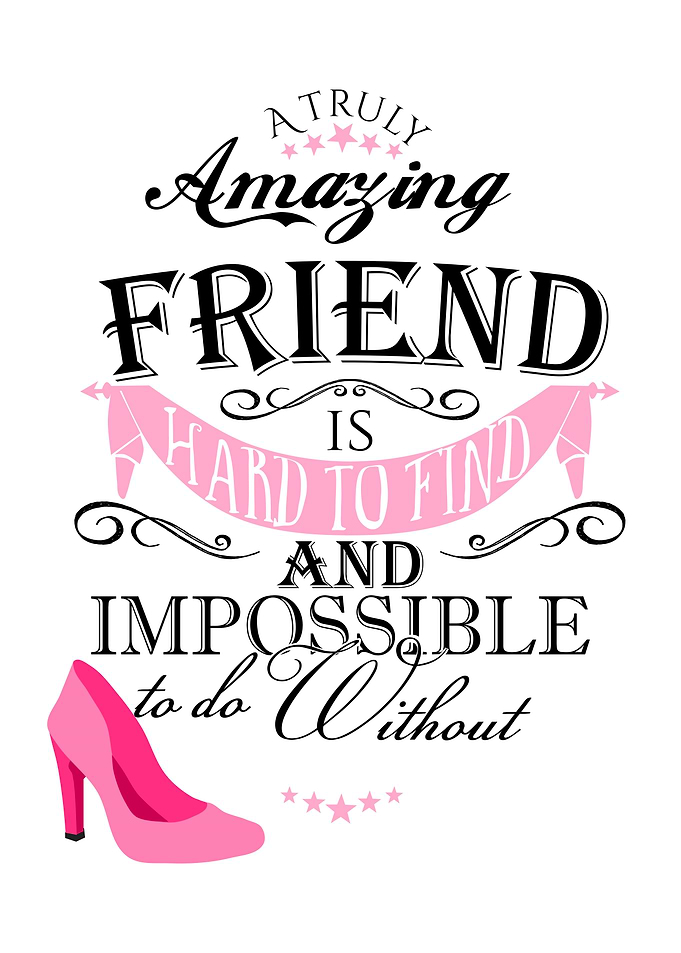 Amazing friend shoe art