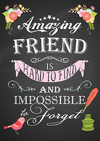 Amazing friend chalkboard