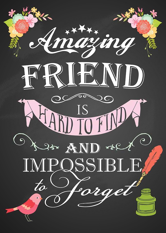 Amazing friend chalkboard