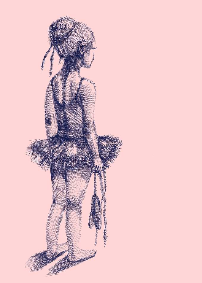 Little girl ballet dancer