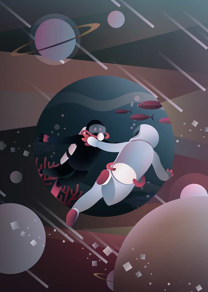 Sea On the Space