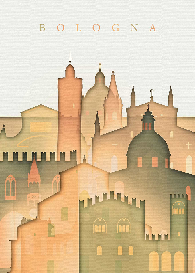 Bologna Italy Skyline