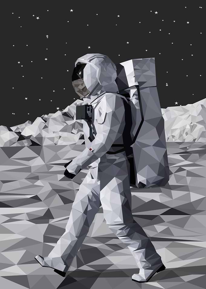 Space Walker Mirrored