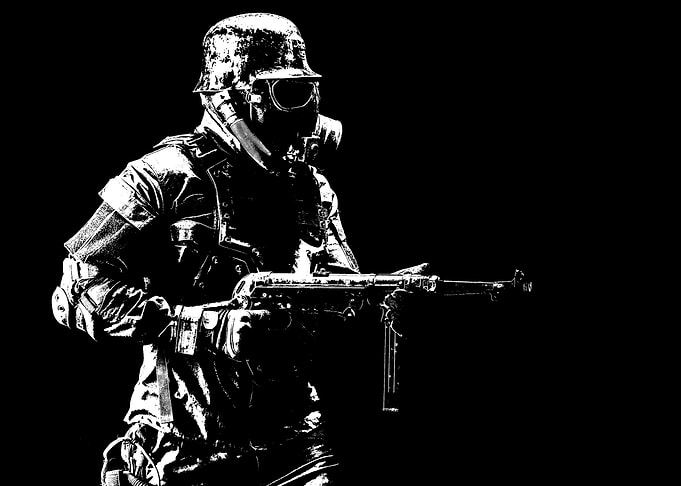 Futuristic navi soldier