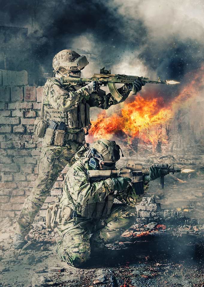 Pair of special forces