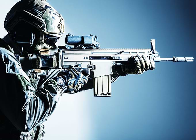 Army soldier in Protective