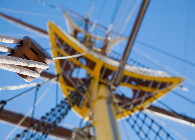 Sailing ship detail