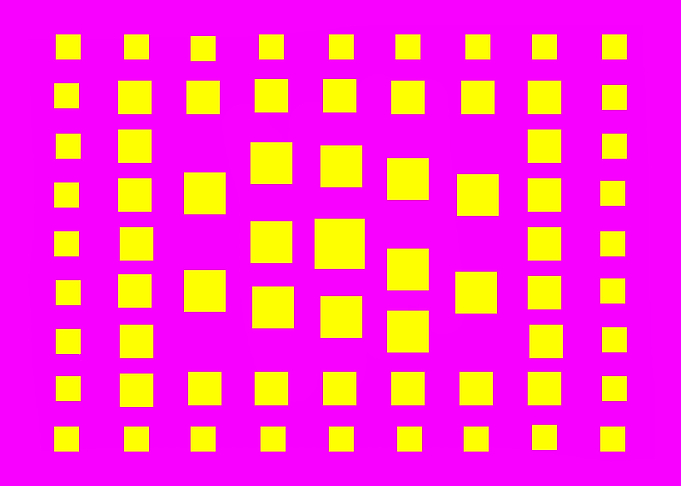 Yellow Squares on Purple