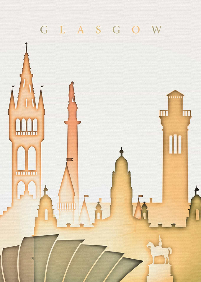 Glasgow Scotland Skyline